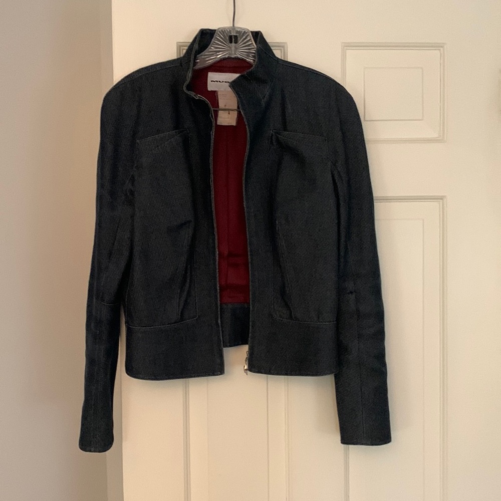 Vintage Thierry Mugler denim suit